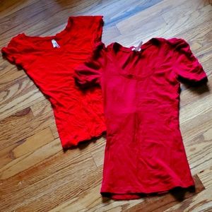 Red T-shirts (2)